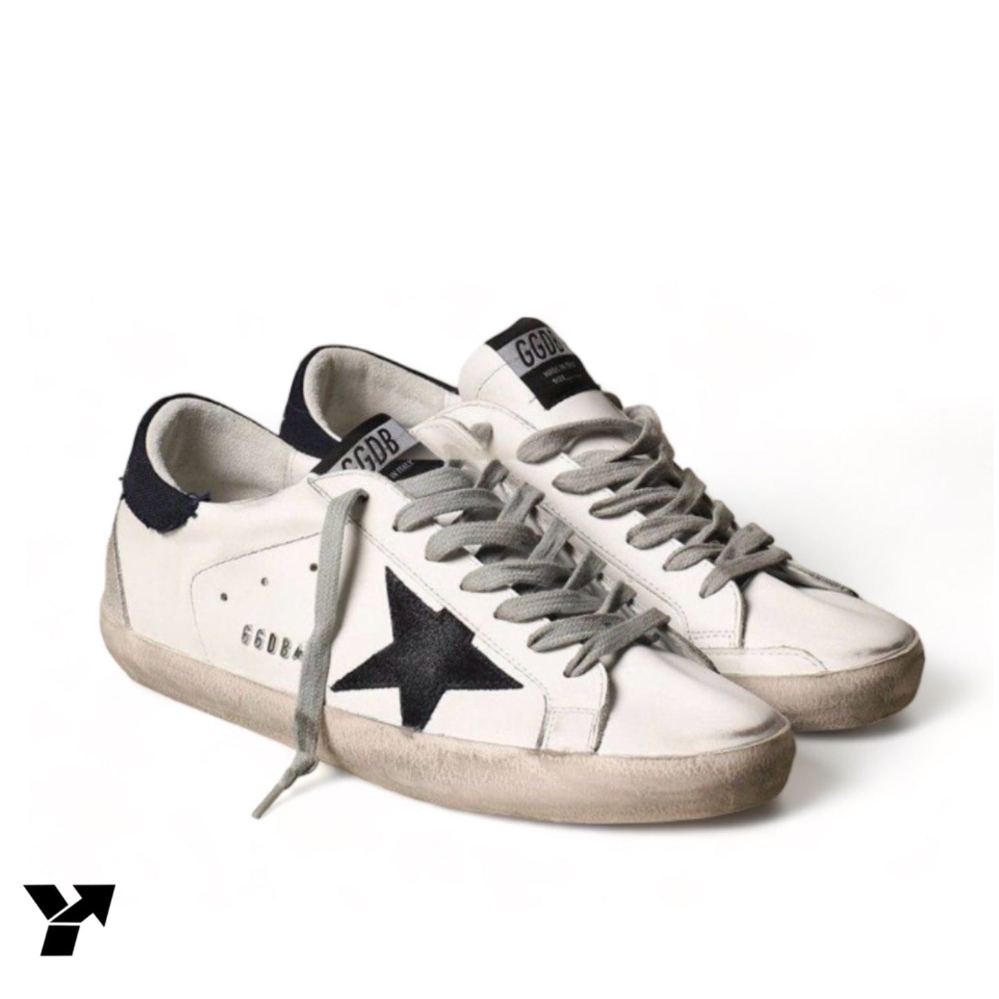 Golden Goose Super-Star / white black gray lace