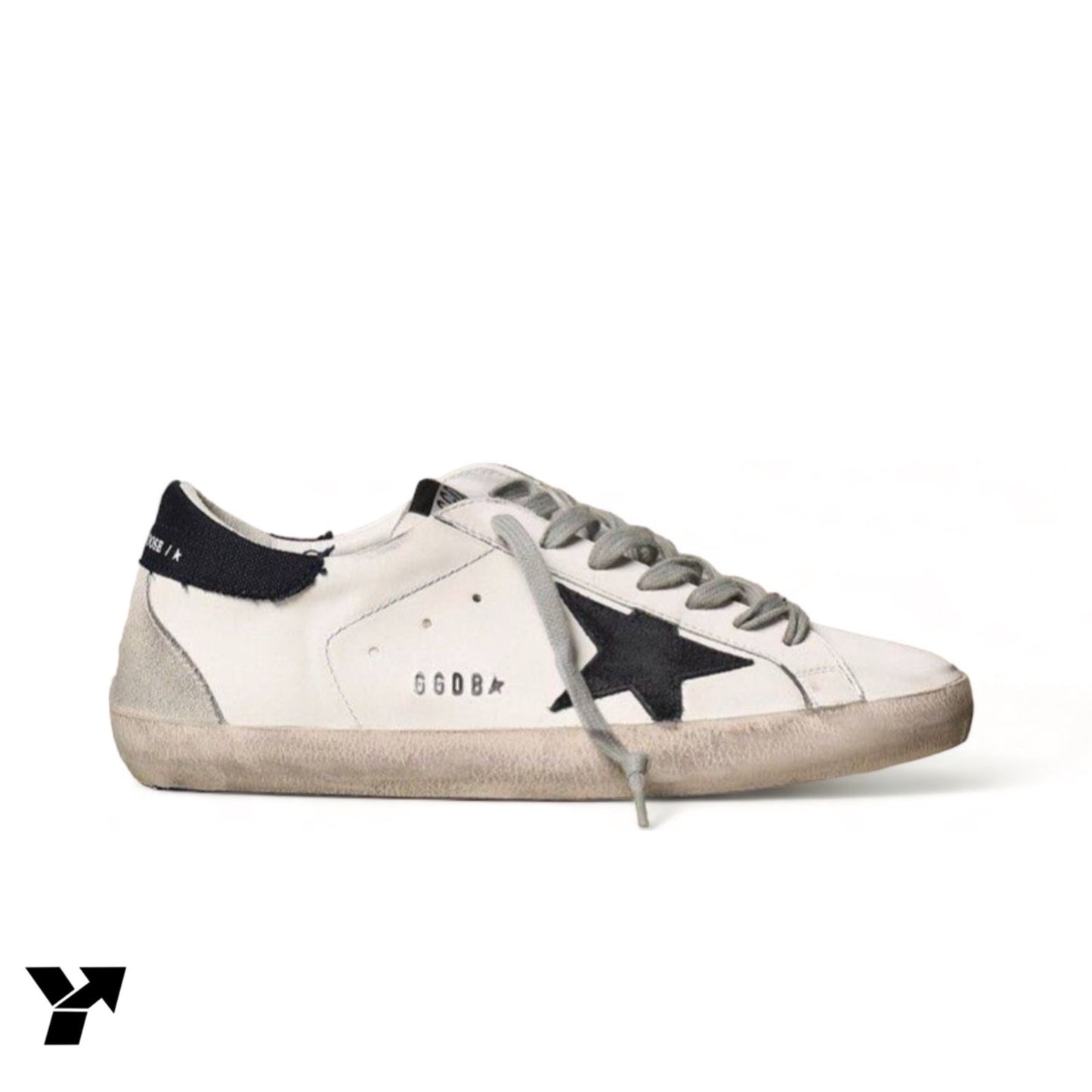 Golden Goose Super-Star / white black gray lace